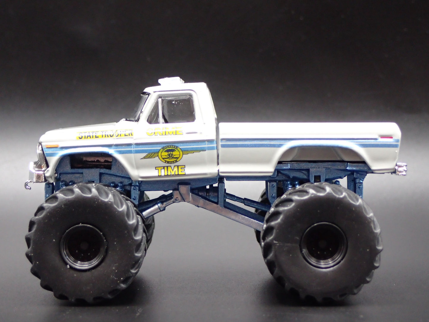 1979 79 FORD F250 MONSTER TRUCK CRIME TIME TROOPER 1/64 SCALE DIECAST MODEL CAR