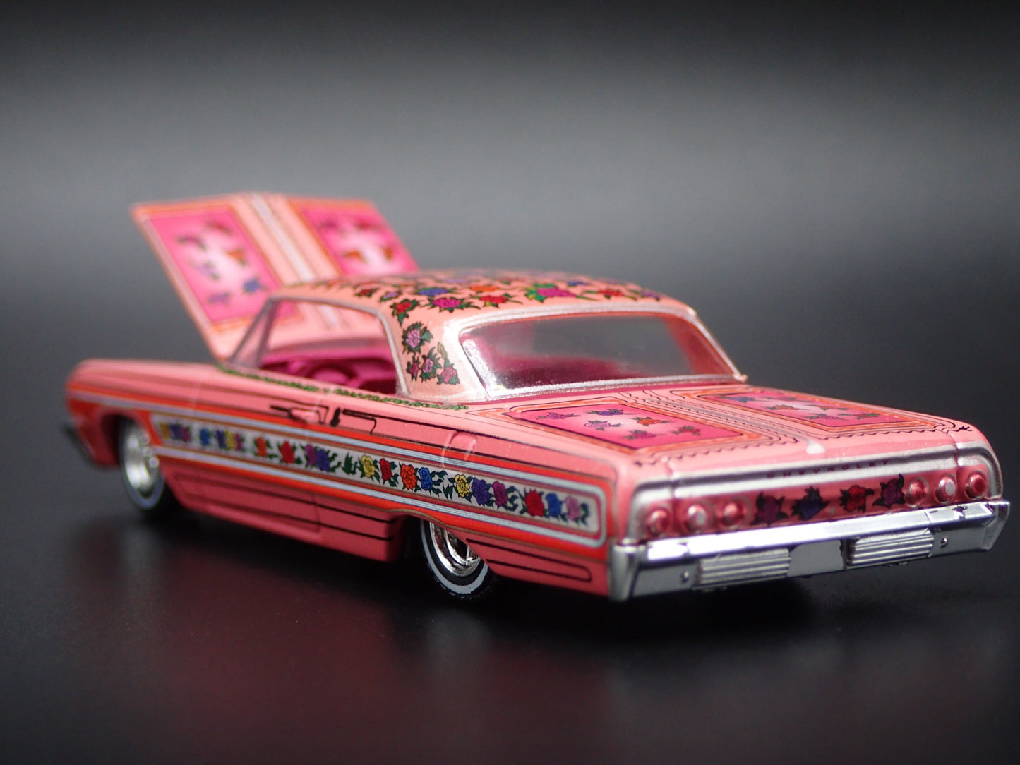 1964 64 CHEVY CHEVROLET IMPALA LOWRIDER GYPSY ROSE  1:64 SCALE DIECAST MODEL CAR