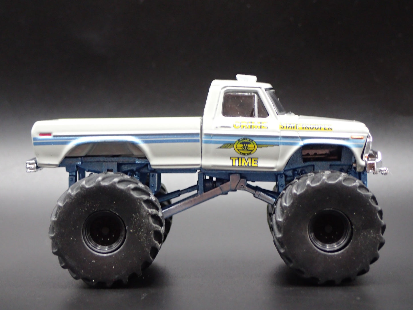 1979 79 FORD F250 MONSTER TRUCK CRIME TIME TROOPER 1/64 SCALE DIECAST MODEL CAR