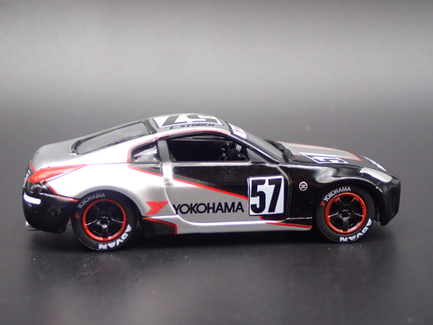 2003-2009 NISSAN 350Z JDM YOKOHAMA GT RACING BLACK 1:64 SCALE DIECAST MODEL CAR