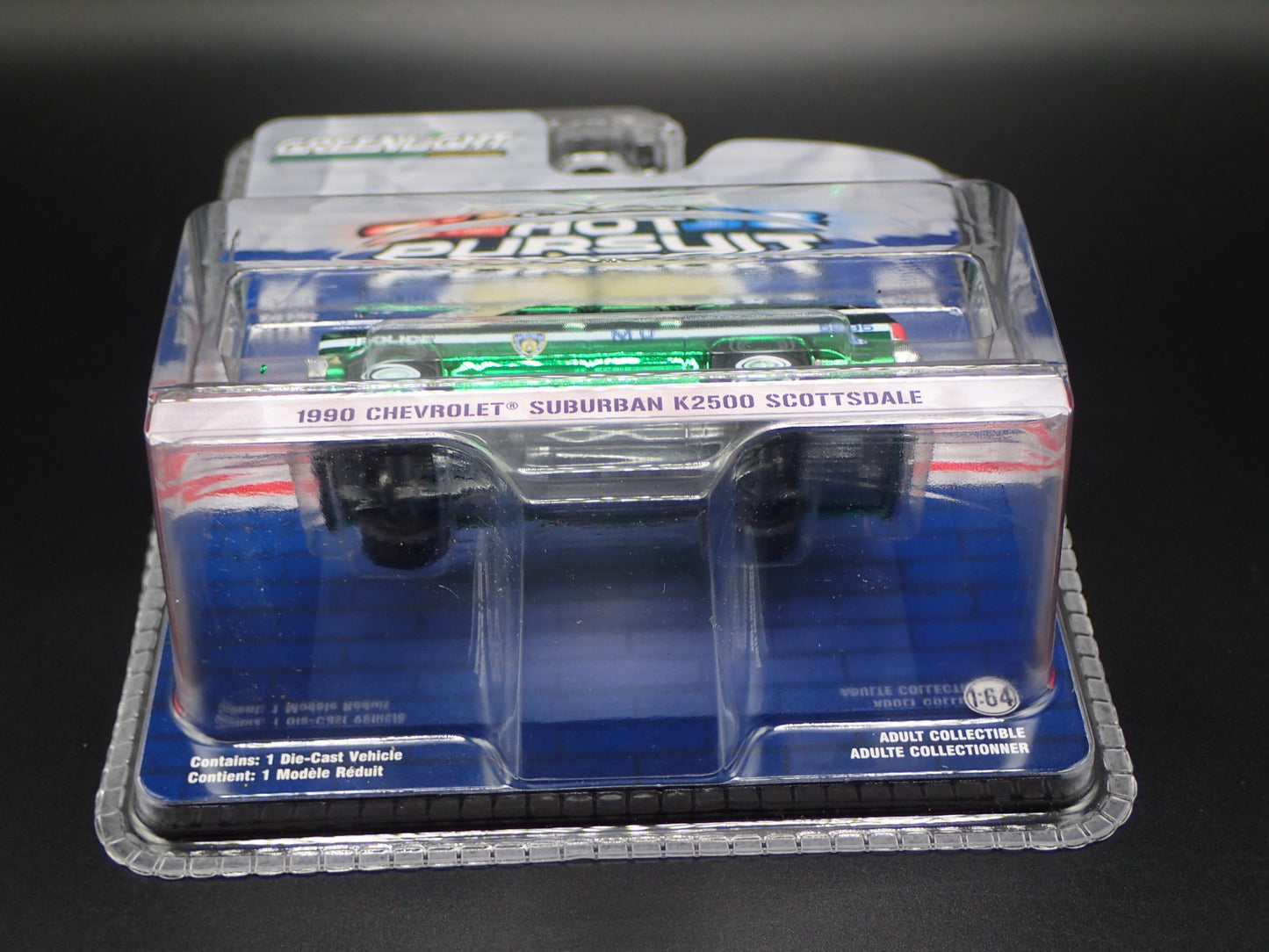2025 GREENLIGHT GREEN MACHINE 1990 CHEVY SUBURBAN K2500 NYPD HOT PURSUIT 46