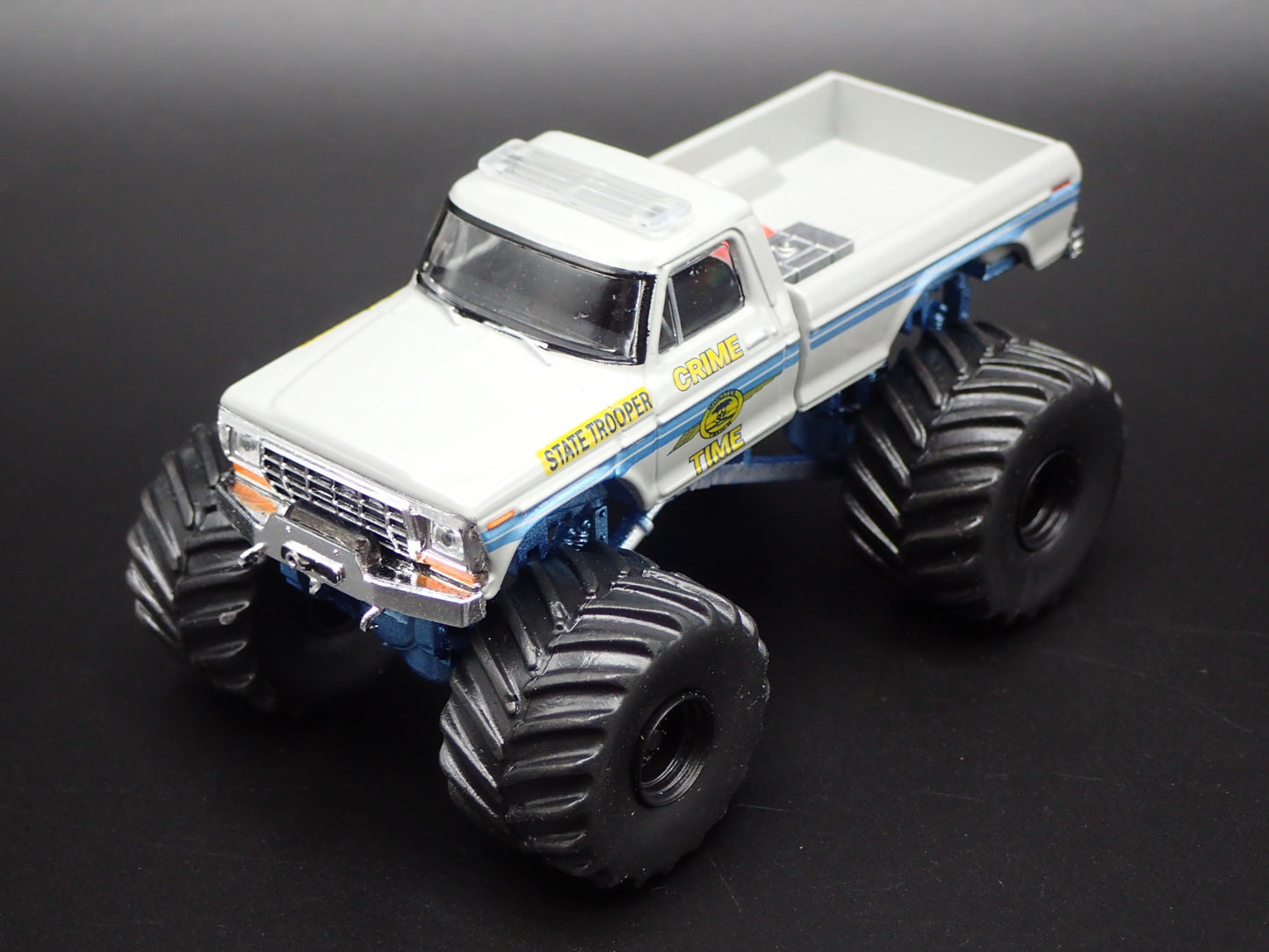 1979 79 FORD F250 MONSTER TRUCK CRIME TIME TROOPER 1/64 SCALE DIECAST MODEL CAR