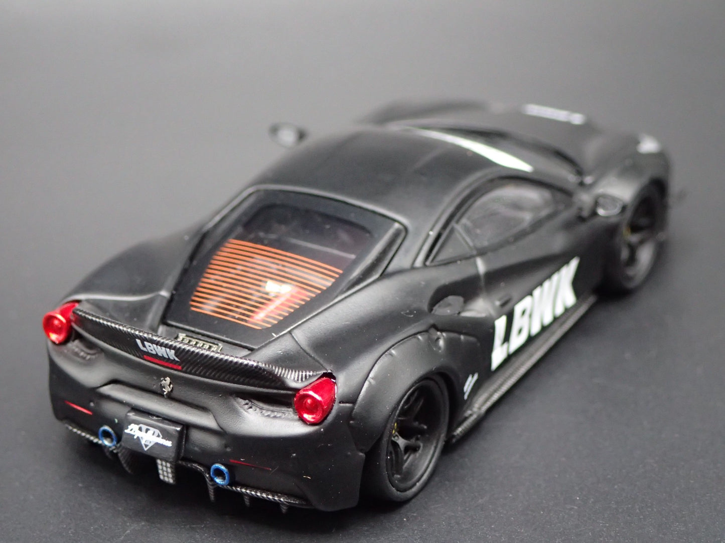 2015-2019 FERRARI 488 LBWK PERFORMANCE BLACK 1:64 SCALE DIECAST MODEL CAR