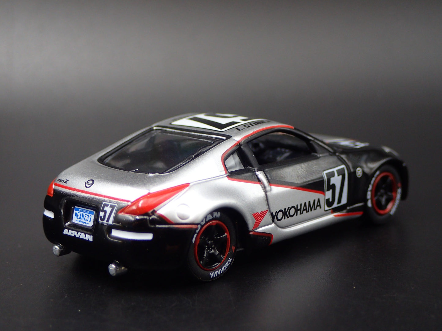 2003-2009 NISSAN 350Z JDM YOKOHAMA GT RACING BLACK 1:64 SCALE DIECAST MODEL CAR