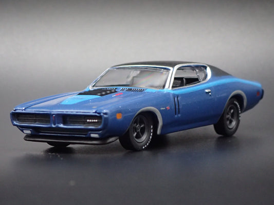 1971 71 DODGE CHARGER RT 440 PACK BLUE 1:64 SCALE COLLECTIBLE DIECAST MODEL CAR