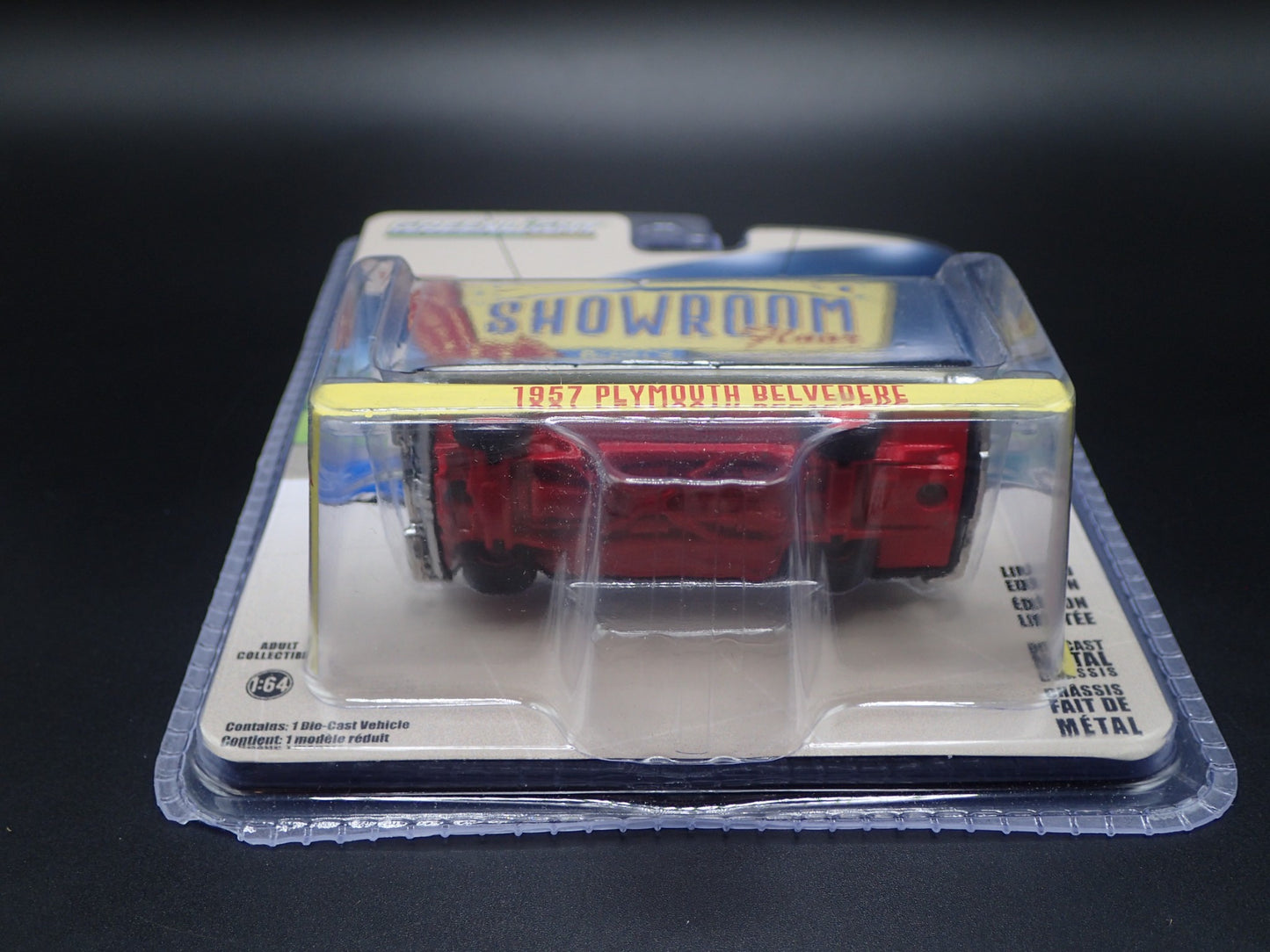 1957 PLYMOUTH BELVEDERE 2024 GREENLIGHT TARGET RED CHASE SHOWROOM FLOOR SERIES 6