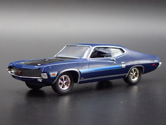 1970 70 FORD TORINO GT 429 SCJ 1:64 SCALE COLLECTIBLE DIORAMA DIECAST MODEL CAR-Burning Rubber Toy Company