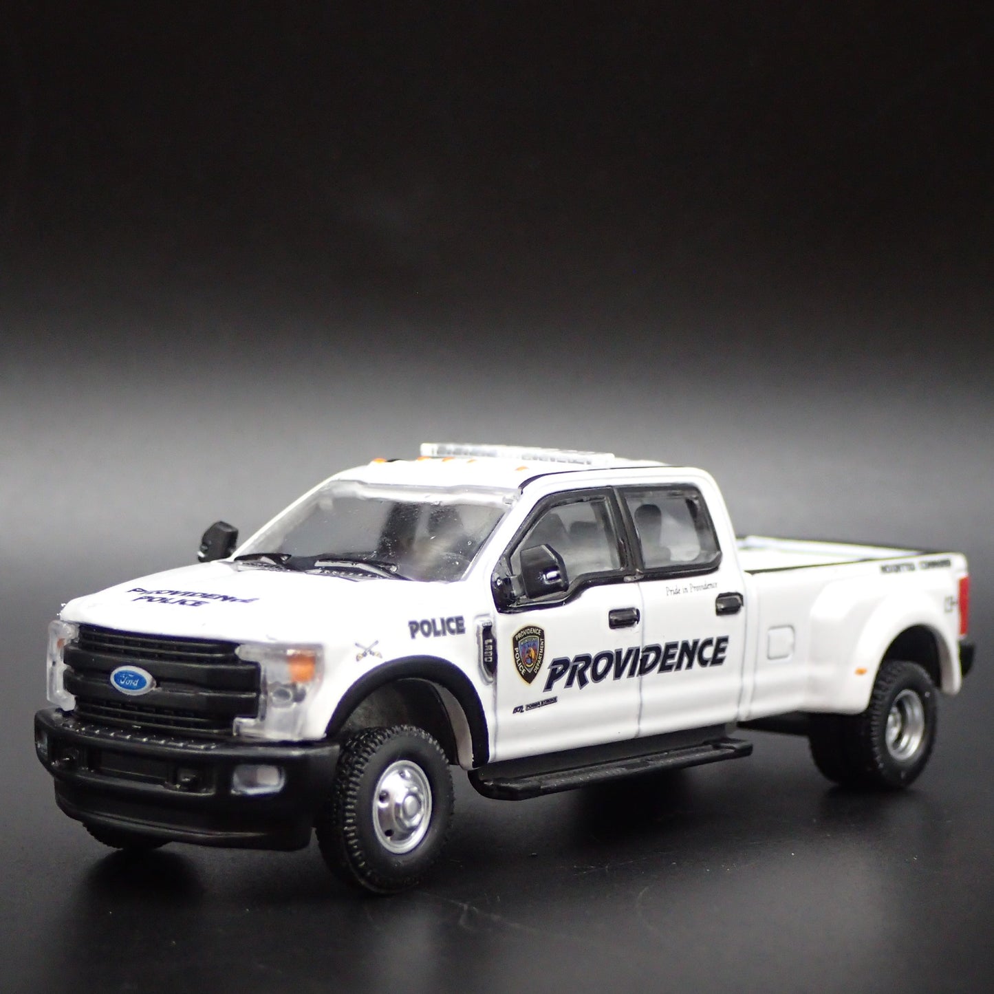 2018 18 FORD F350 DUALLY PROVIDENCE RI POLICE DEPT 1:64 SCALE DIECAST MODEL CAR