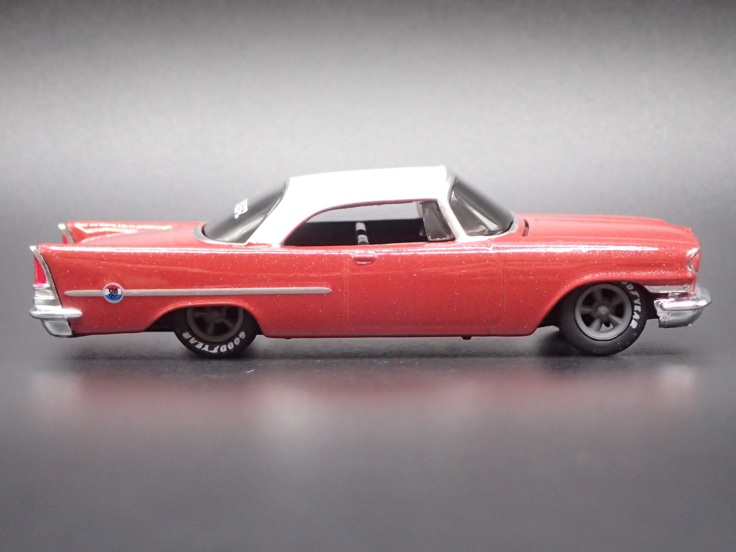 1957 57 CHRYSLER 300C BRICK RED 1:64 SCALE COLLECTIBLE DIORAMA DIECAST MODEL CAR