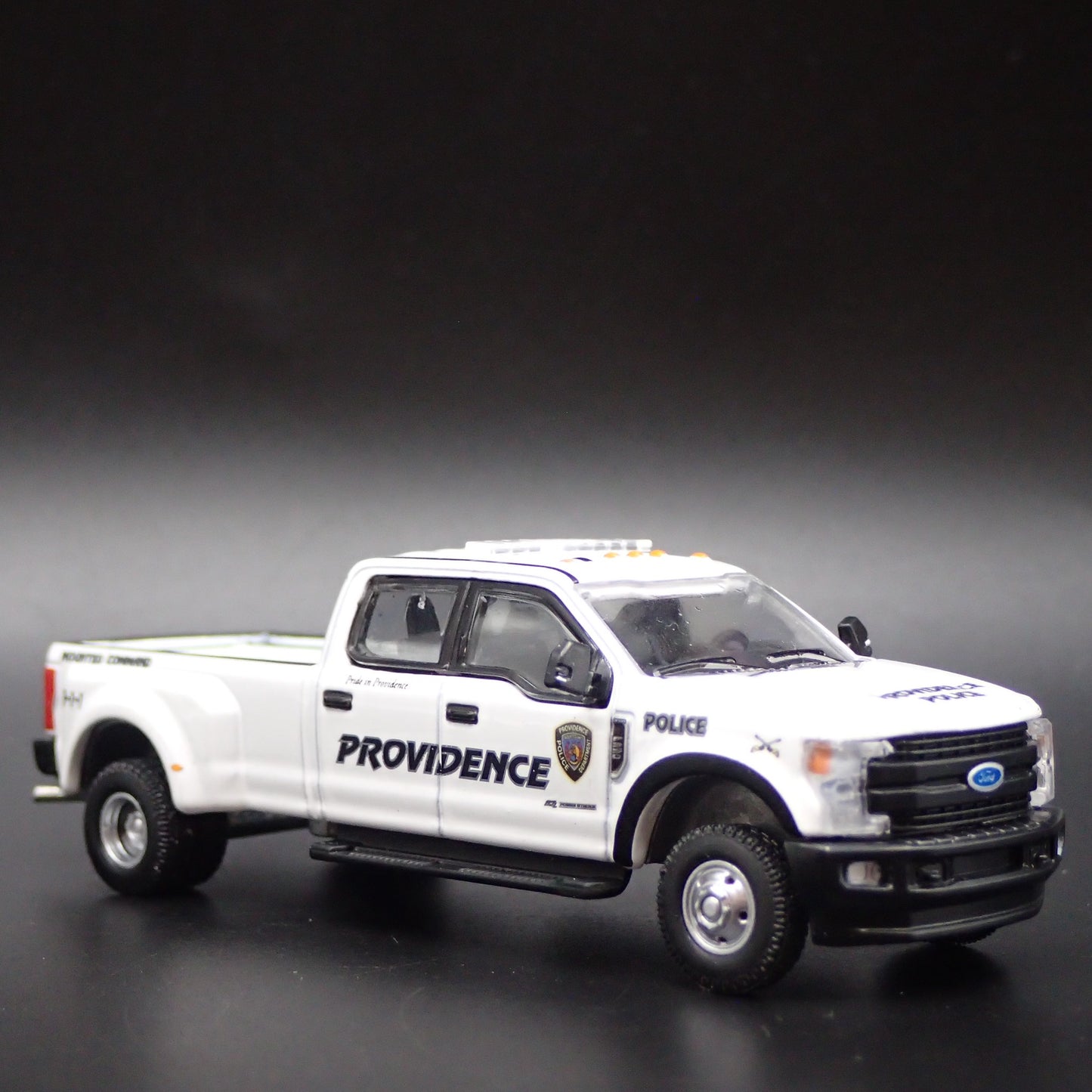 2018 18 FORD F350 DUALLY PROVIDENCE RI POLICE DEPT 1:64 SCALE DIECAST MODEL CAR
