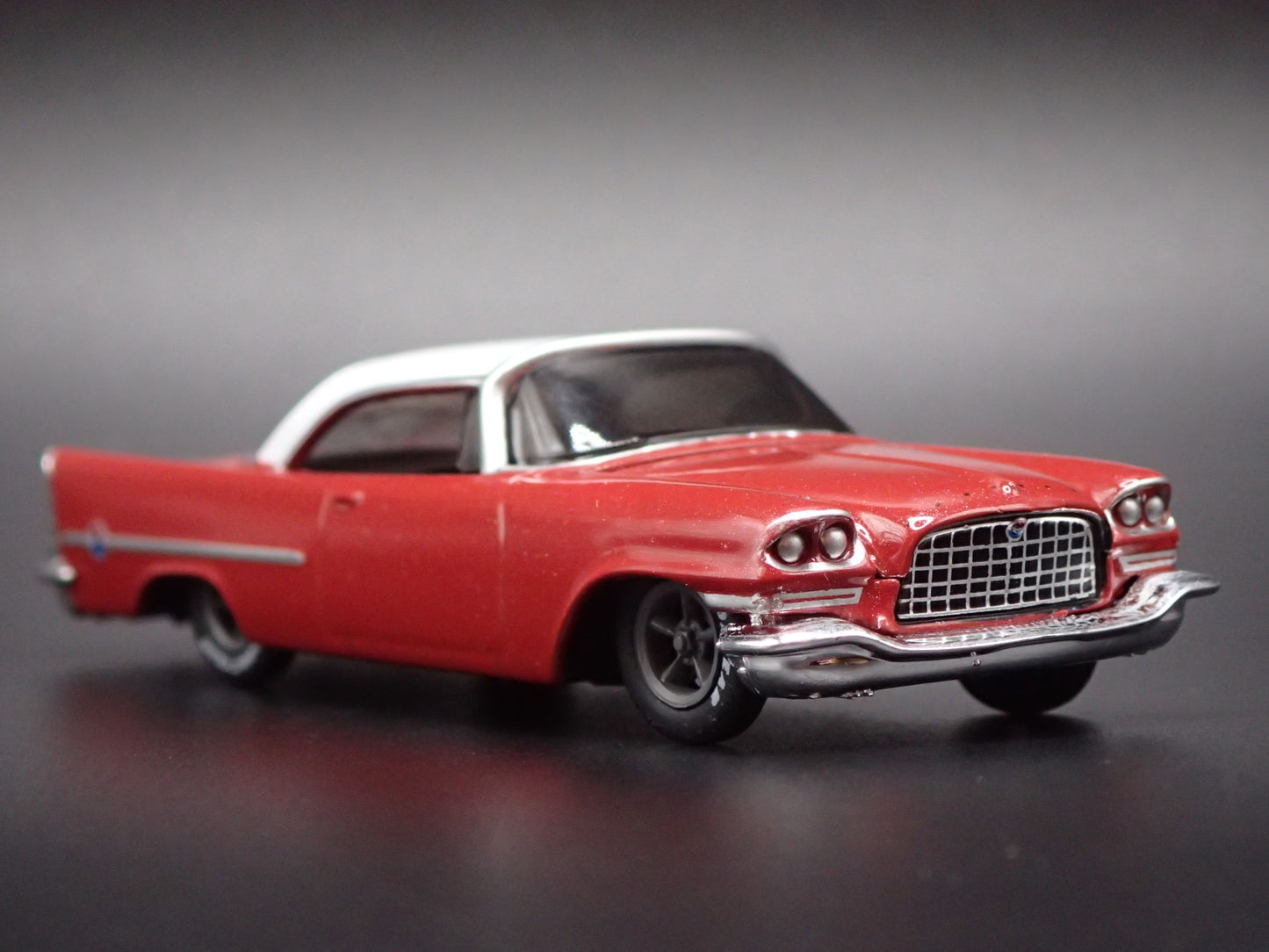 1957 57 CHRYSLER 300C BRICK RED 1:64 SCALE COLLECTIBLE DIORAMA DIECAST MODEL CAR
