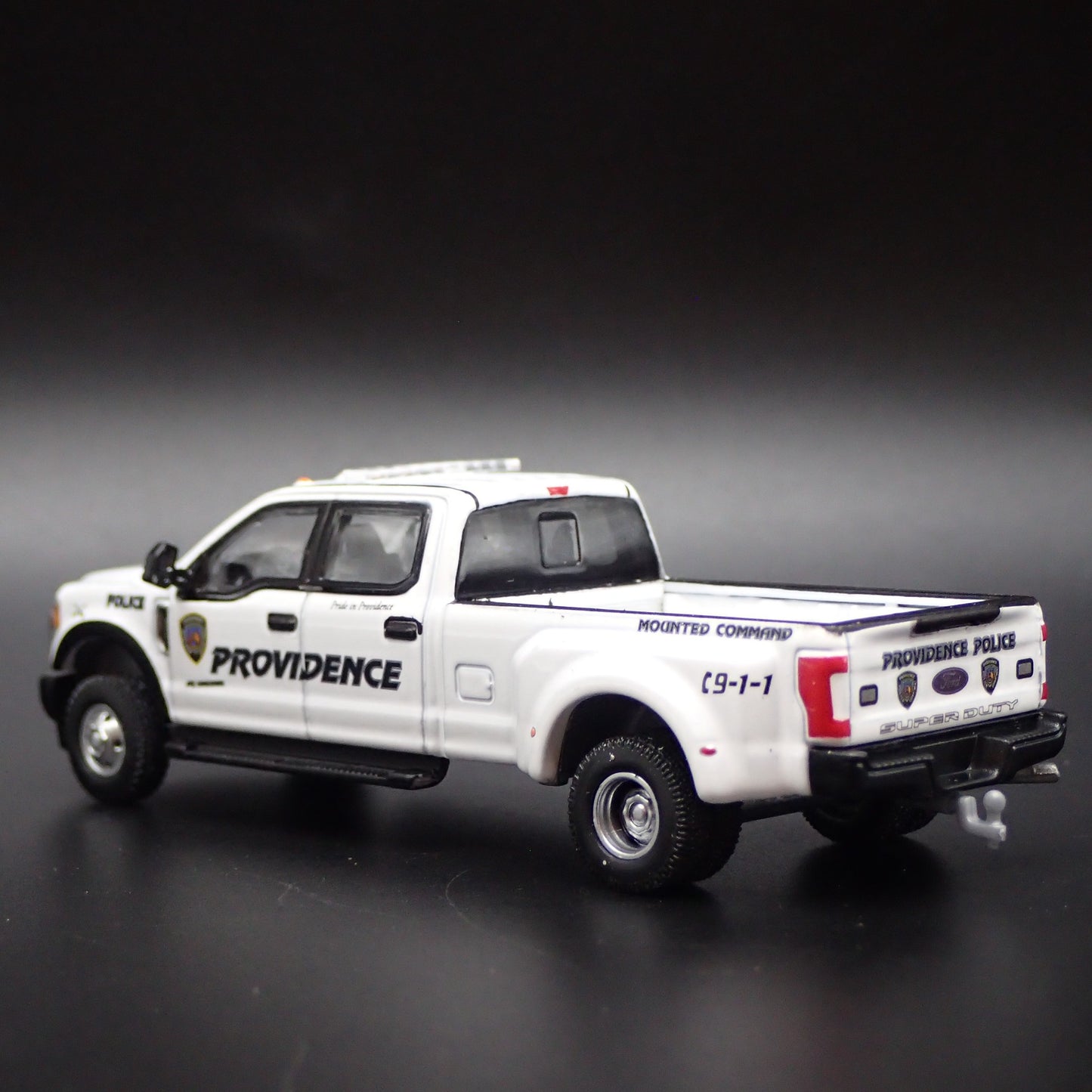 2018 18 FORD F350 DUALLY PROVIDENCE RI POLICE DEPT 1:64 SCALE DIECAST MODEL CAR
