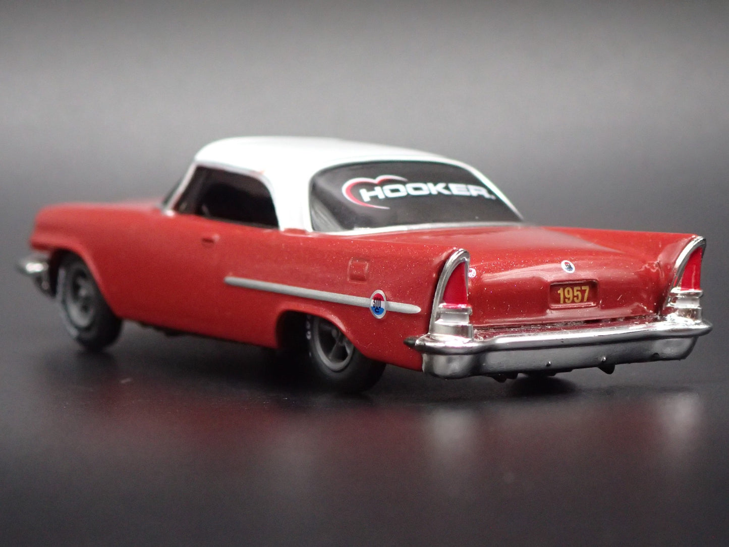 1957 57 CHRYSLER 300C BRICK RED 1:64 SCALE COLLECTIBLE DIORAMA DIECAST MODEL CAR