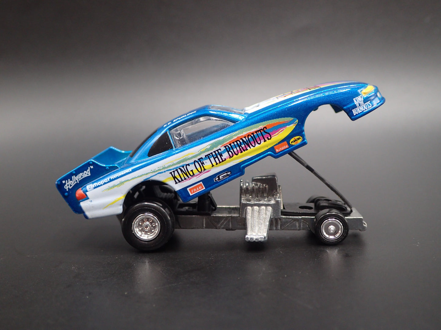 1995 DODGE AVENGER NHRA FUNNY CAR KING OF BURNOUTS 1/64 SCALE DIECAST MODEL CAR