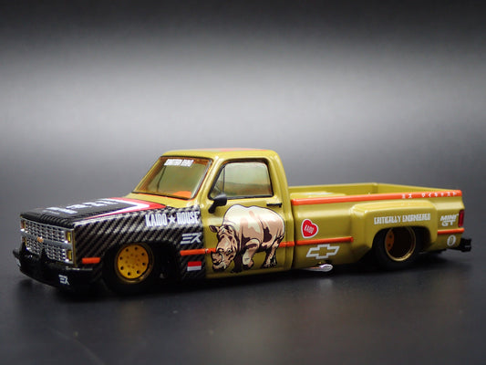 1983 83 CHEVROLET SILVERADO DUALLY KAIDO SQUAREBODY TRUCK 1/64 DIECAST MODEL CAR