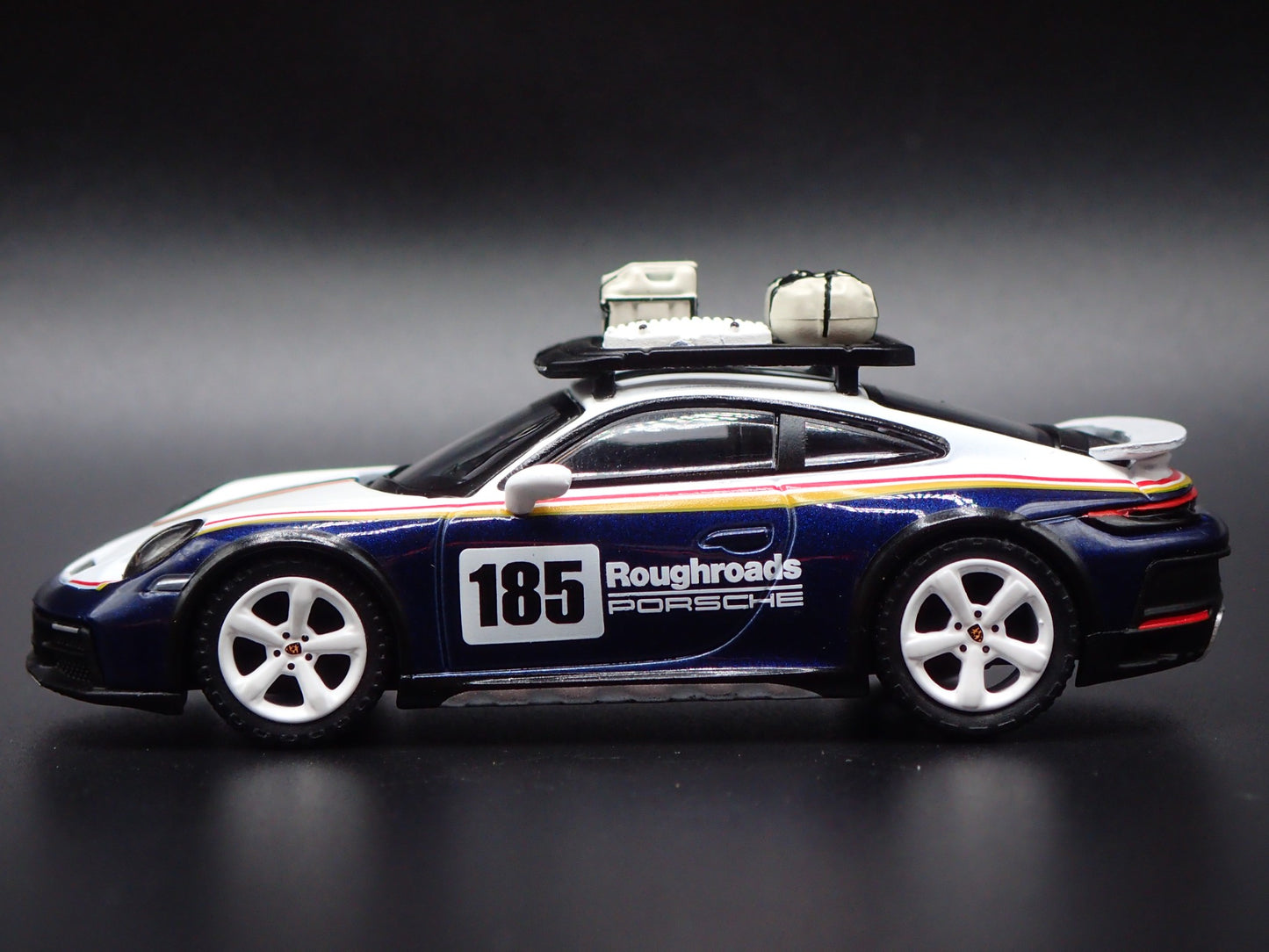 PORSCHE 911 DAKAR RALLYE OFF ROAD WHITE 1/64 SCALE COLLECTIBLE DIECAST MODEL CAR