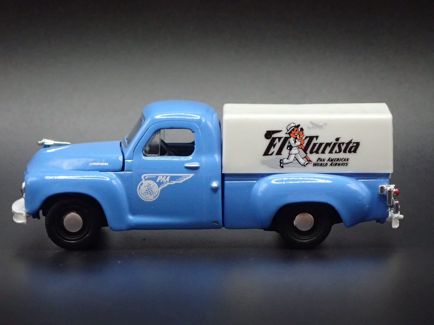 1950 50 STUDEBAKER 2R PICKUP TRUCK PAN AMERICAN AIR 1:64 SCALE DIECAST MODEL CAR
