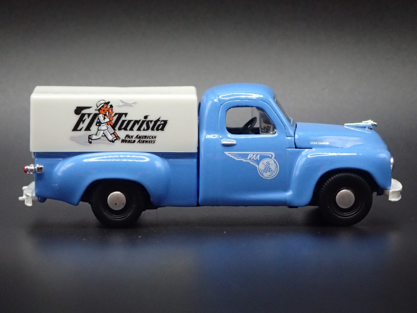 1950 50 STUDEBAKER 2R PICKUP TRUCK PAN AMERICAN AIR 1:64 SCALE DIECAST MODEL CAR