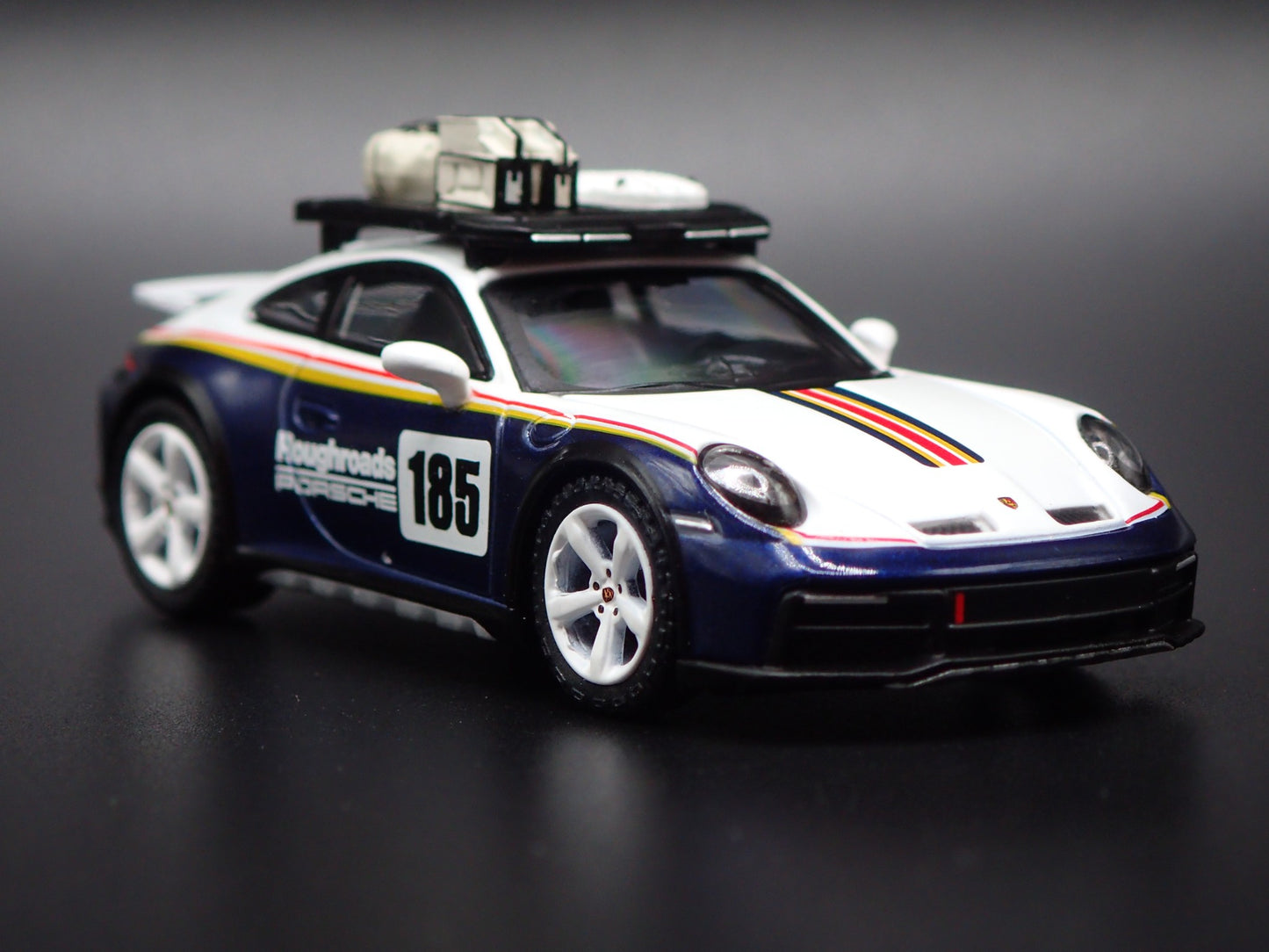 PORSCHE 911 DAKAR RALLYE OFF ROAD WHITE 1/64 SCALE COLLECTIBLE DIECAST MODEL CAR