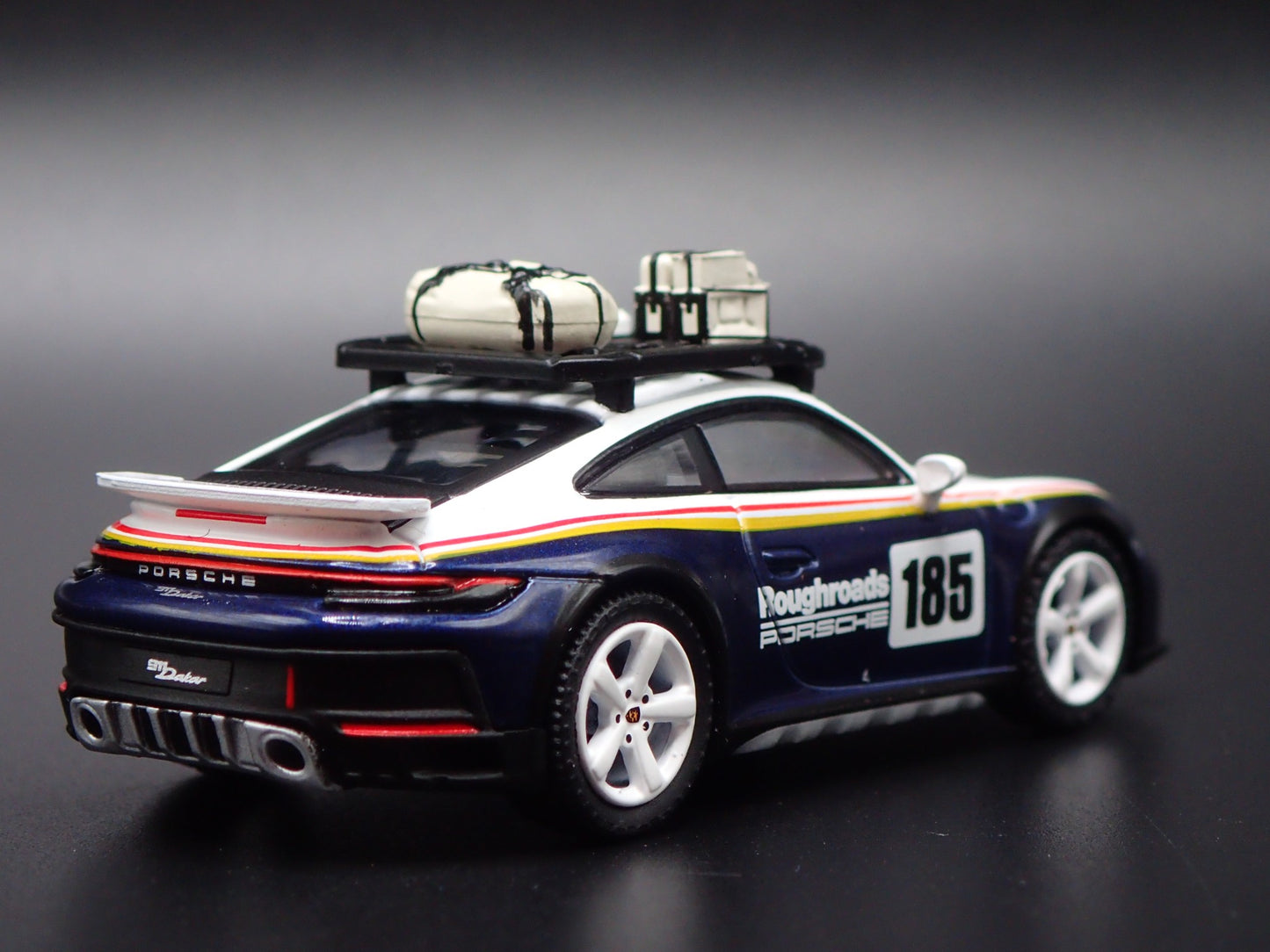 PORSCHE 911 DAKAR RALLYE OFF ROAD WHITE 1/64 SCALE COLLECTIBLE DIECAST MODEL CAR