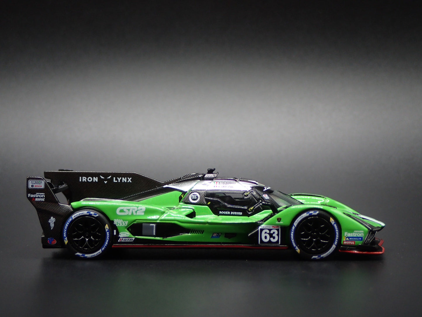 LAMBORGHINI SC63 #63 IMSA SEBRING 12 HRS IRON LYNX 1:64 SCALE DIECAST MODEL CAR