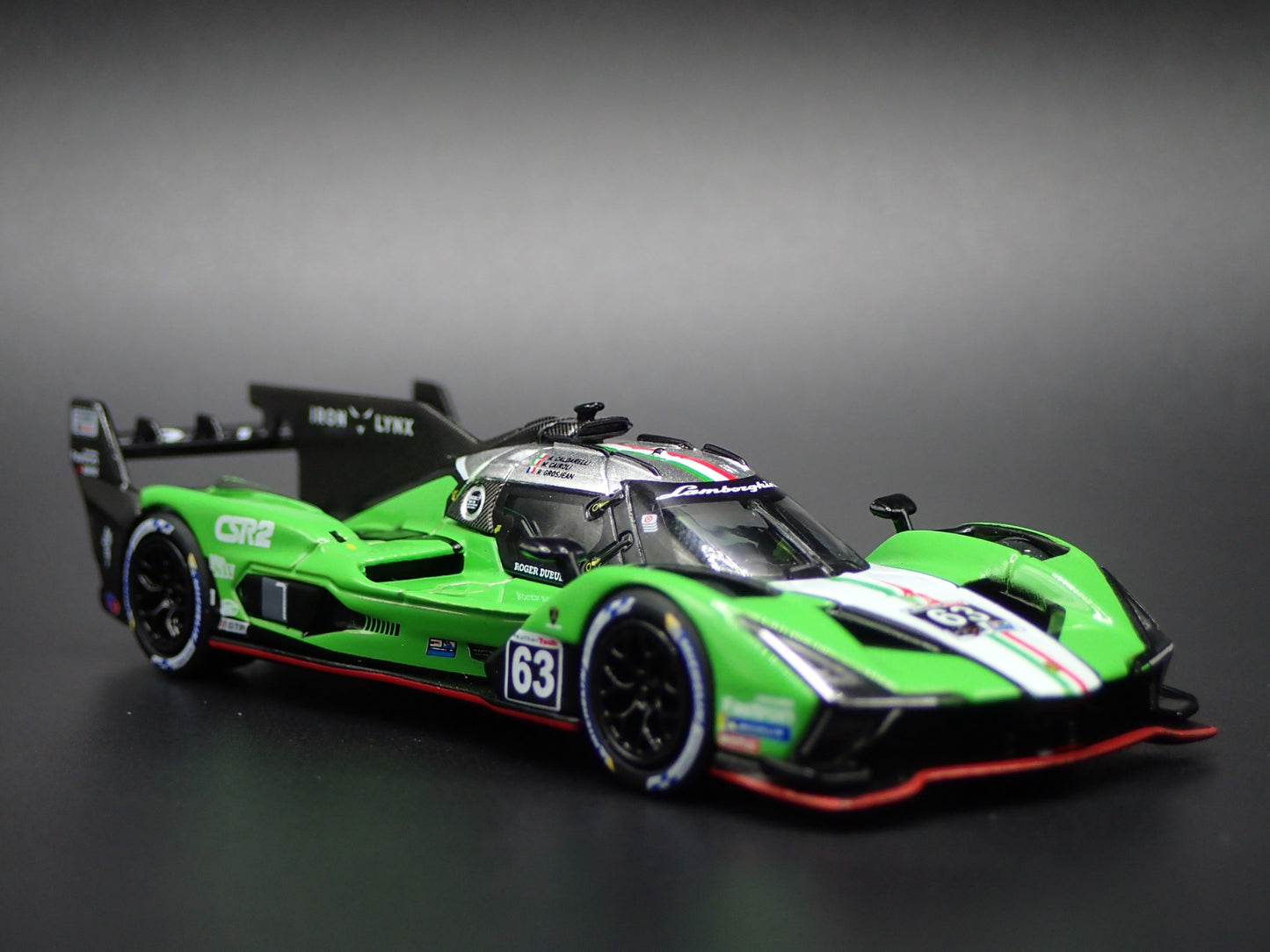 LAMBORGHINI SC63 #63 IMSA SEBRING 12 HRS IRON LYNX 1:64 SCALE DIECAST MODEL CAR