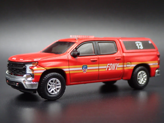 2023 23 CHEVY CHEVROLET SILVERADO TRUCK FDNY NY FIRE DEPT 1:64 DIECAST MODEL CAR