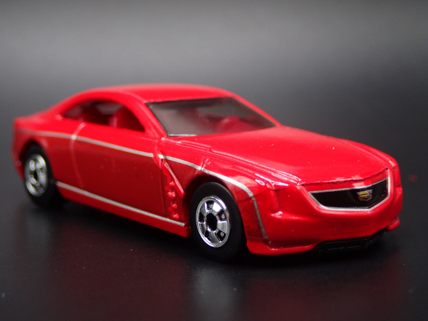 2013 13 CADILLAC ELMIRAJ CONCEPT CAR RED 1:64 SCALE DIORAMA DIECAST MODEL CAR