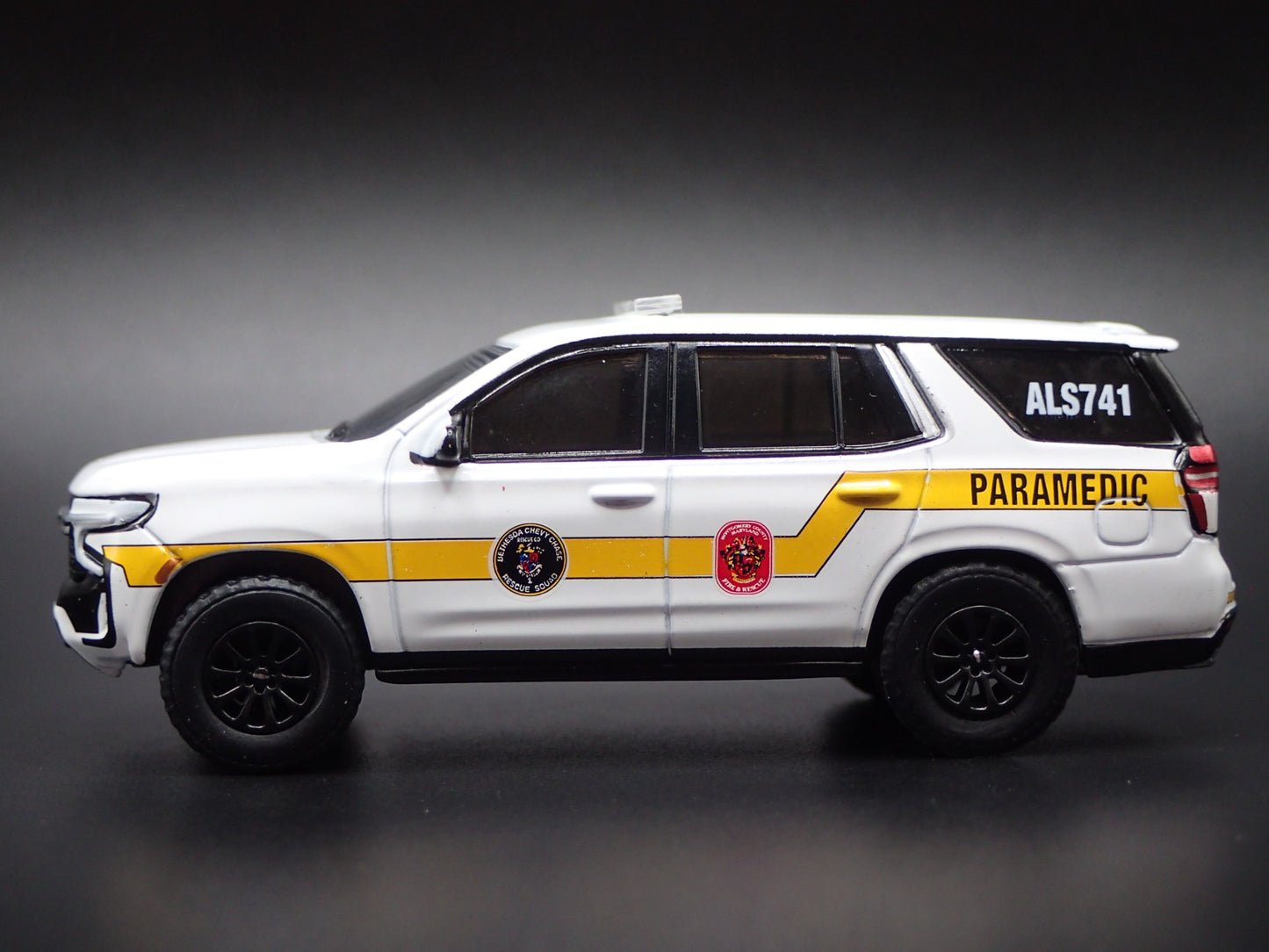 2024 24 CHEVROLET TAHOE MONTGOMERY COUNTY MARYLAND FIRE 1:64 SCALE DIECAST CAR