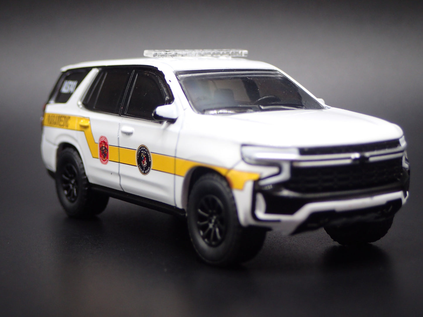2024 24 CHEVROLET TAHOE MONTGOMERY COUNTY MARYLAND FIRE 1:64 SCALE DIECAST CAR