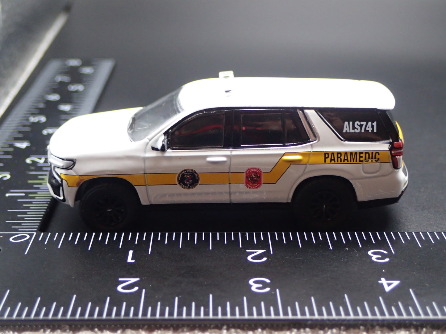 2024 24 CHEVROLET TAHOE MONTGOMERY COUNTY MARYLAND FIRE 1:64 SCALE DIECAST CAR