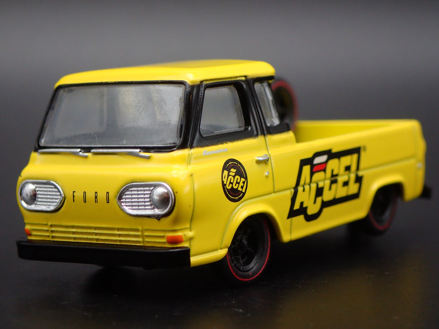 1964 64 FORD ECONOLINE PICKUP TRUCK ACCEL W/ HITCH 1:64 SCALE DIECAST MODEL CAR