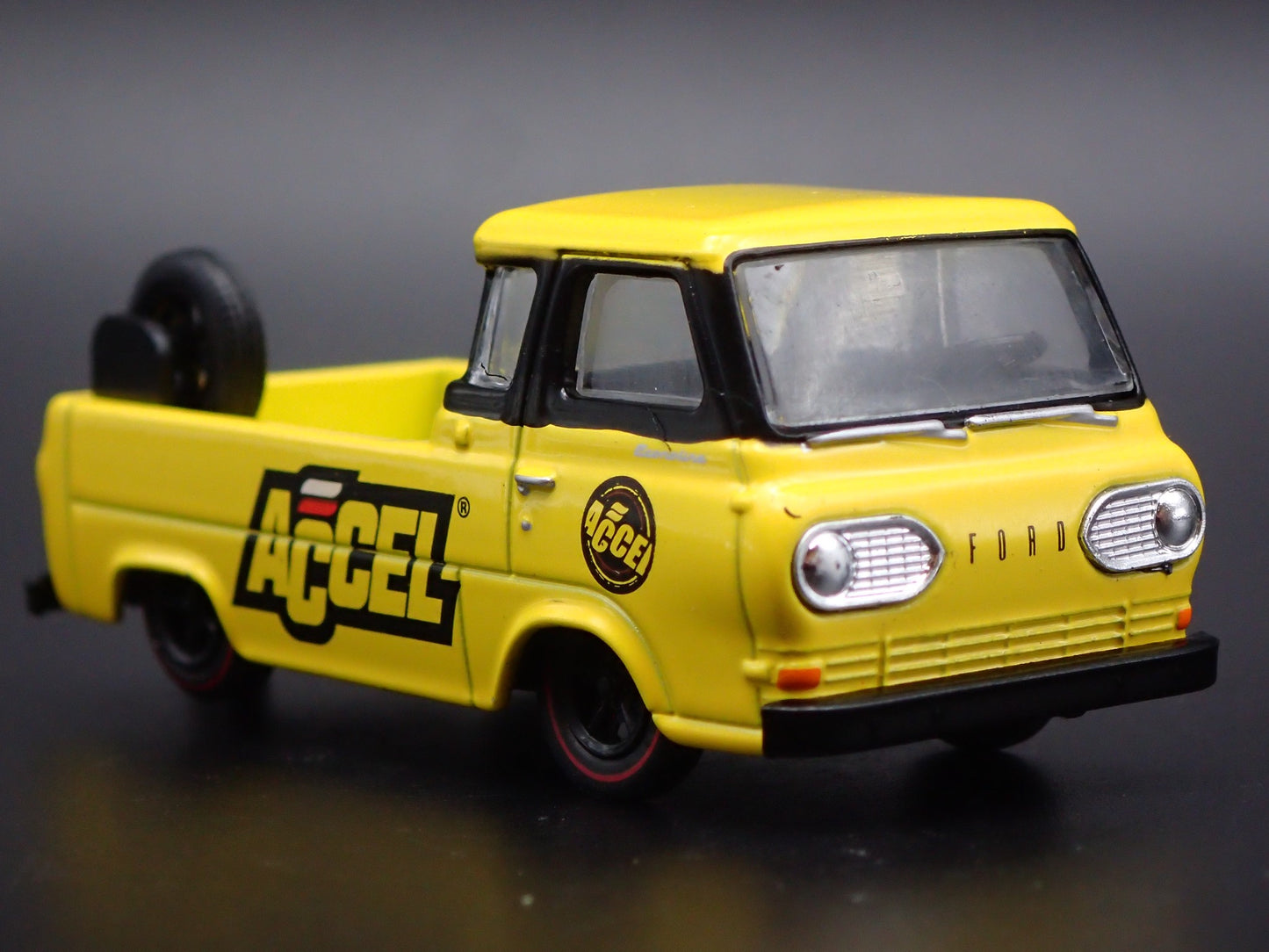 1964 64 FORD ECONOLINE PICKUP TRUCK ACCEL W/ HITCH 1:64 SCALE DIECAST MODEL CAR