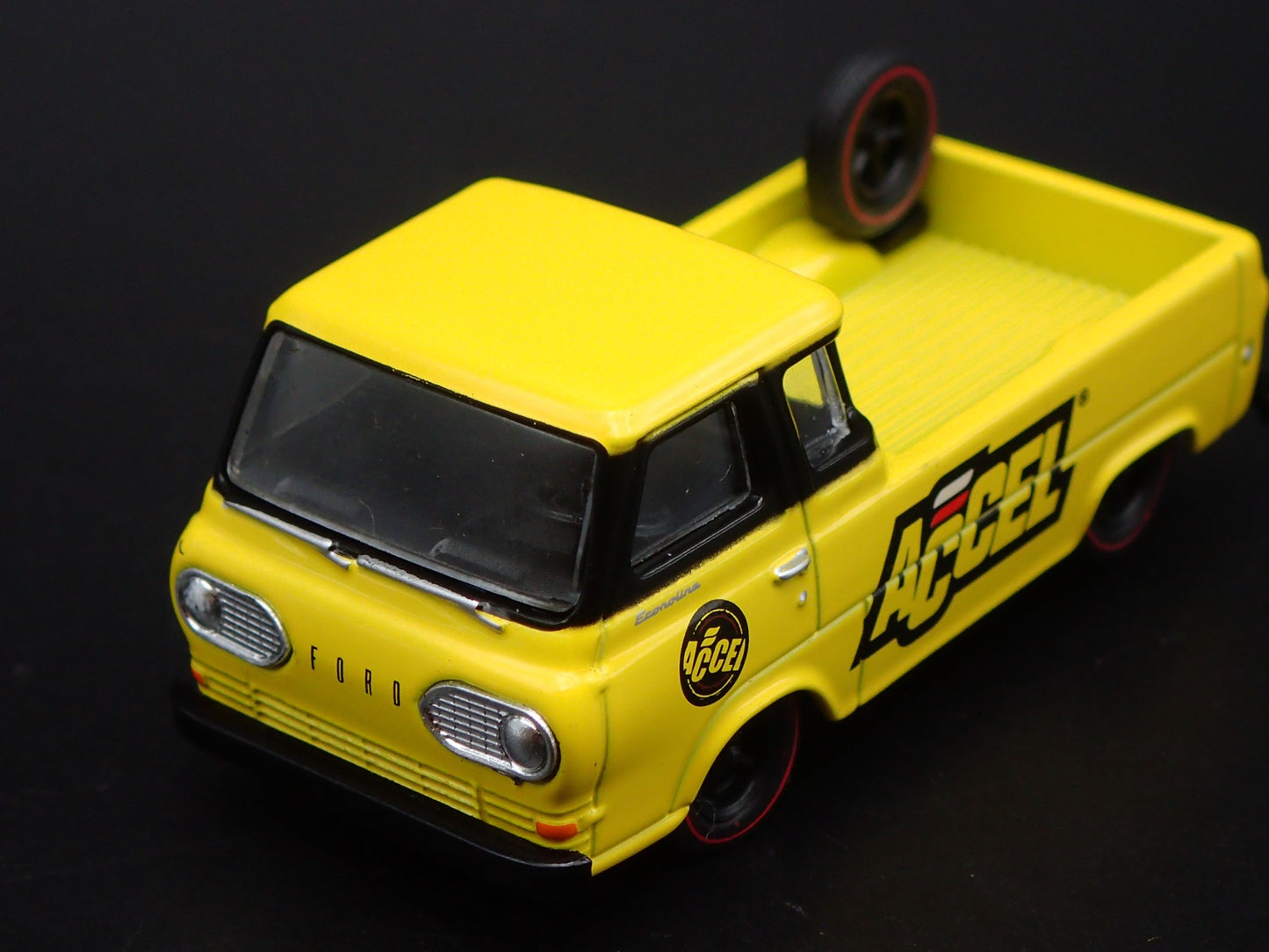 1964 64 FORD ECONOLINE PICKUP TRUCK ACCEL W/ HITCH 1:64 SCALE DIECAST MODEL CAR