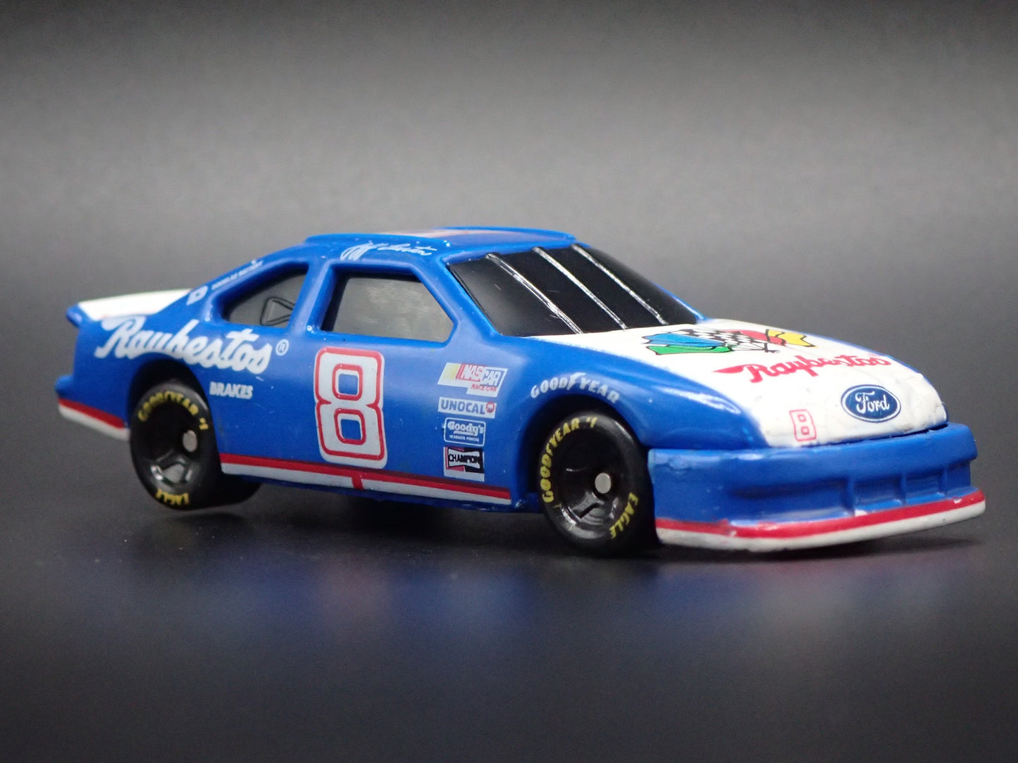1994 94 FORD THUNDERBIRD 8 JEFF BURTON RAYBESTOS NASCAR 1:64 SCALE DIECAST CAR