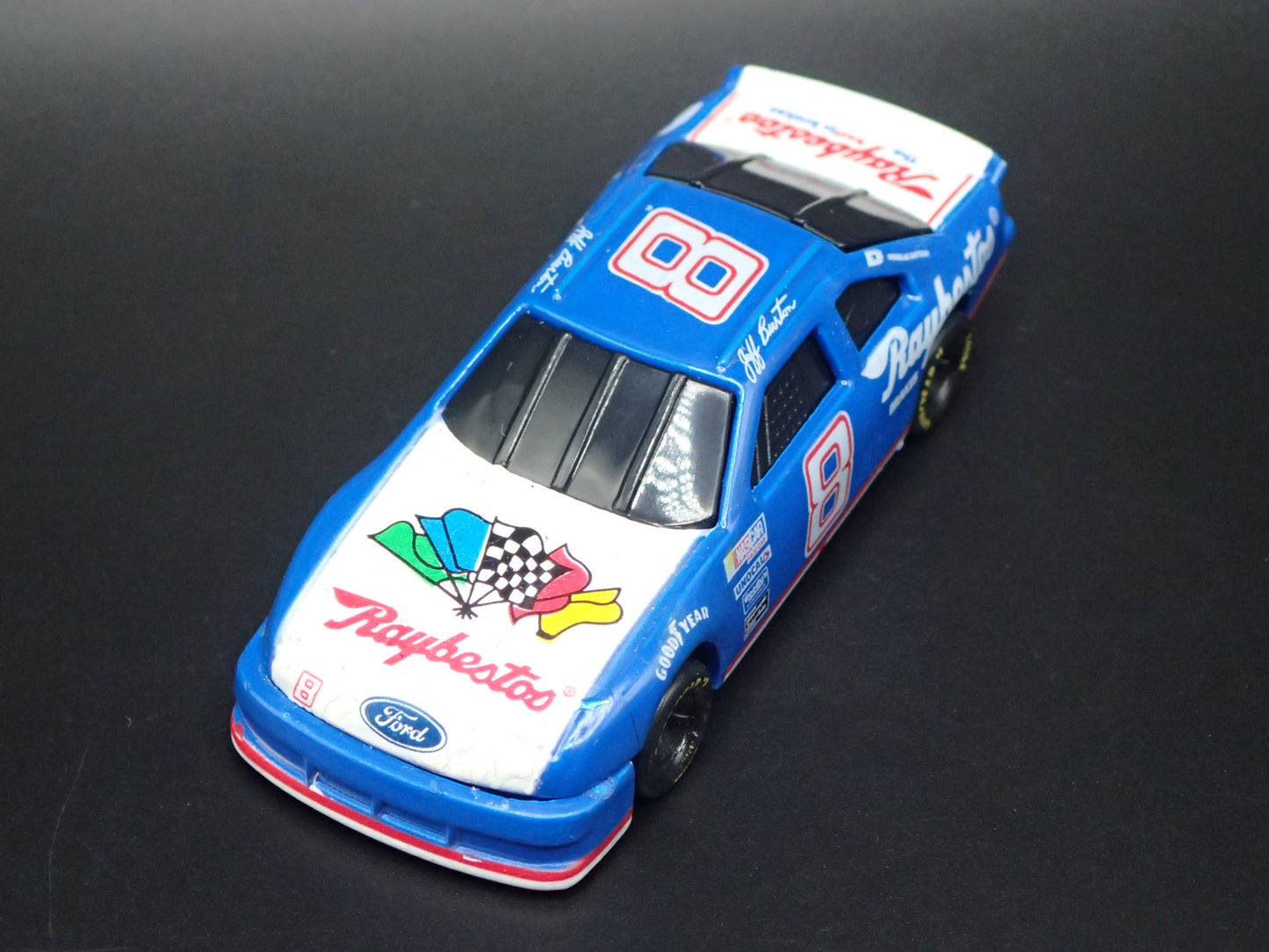 1994 94 FORD THUNDERBIRD 8 JEFF BURTON RAYBESTOS NASCAR 1:64 SCALE DIECAST CAR