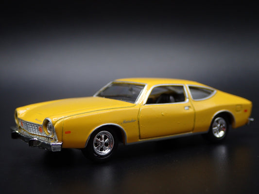 1975 75 AMC MATADOR YELLOW 1:64 SCALE COLLECTIBLE DIORAMA DIECAST MODEL CAR
