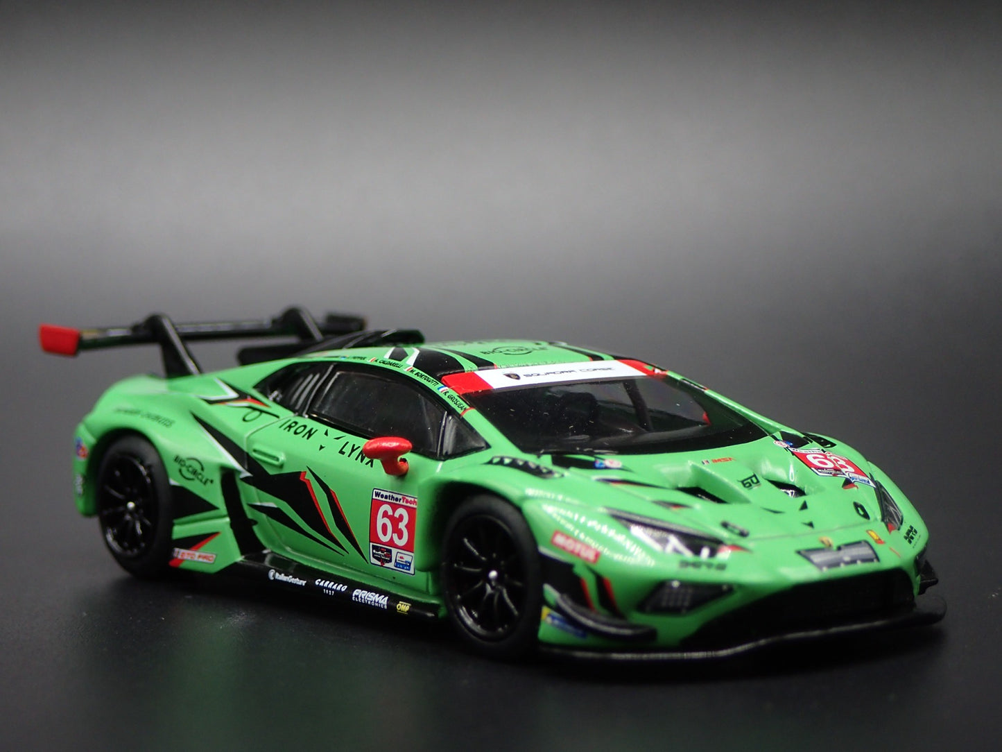 2019-2024 LAMBORGHINI HURACAN GT3 EVO2 #63 1:64 SCALE DIORAMA DIECAST MODEL CAR
