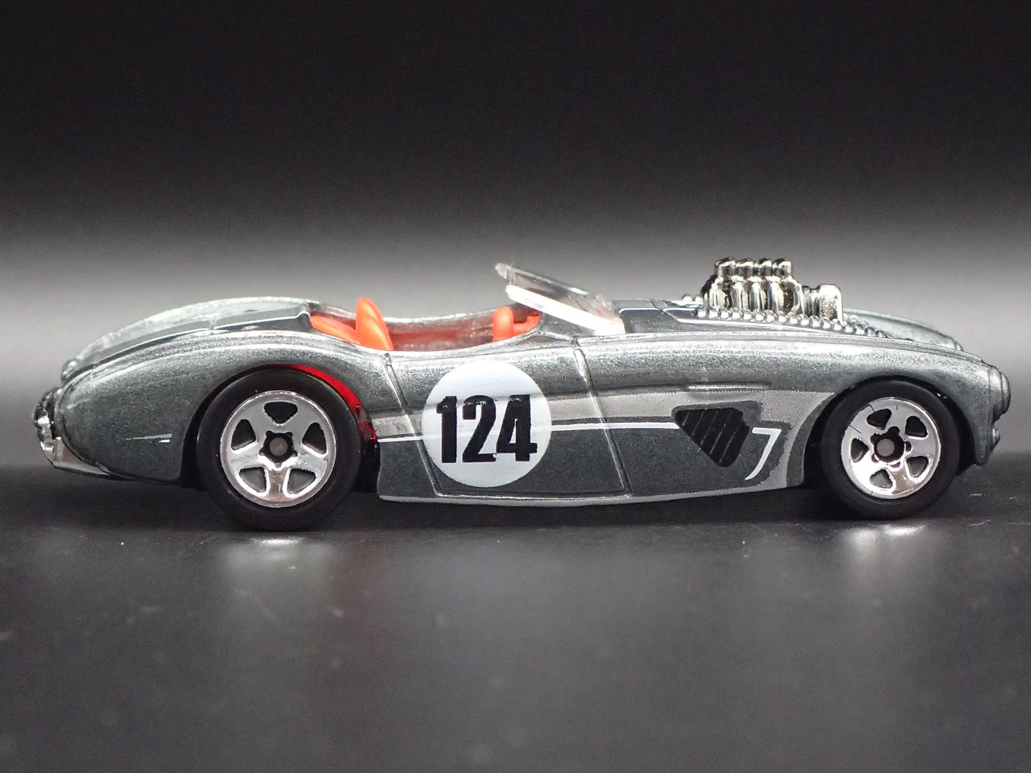 1953-1956 AUSTIN HEALEY ROADSTER CONVERTIBLE GRAY 1:64 SCALE DIECAST MODEL CAR