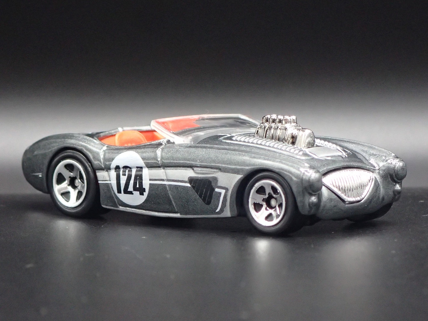 1953-1956 AUSTIN HEALEY ROADSTER CONVERTIBLE GRAY 1:64 SCALE DIECAST MODEL CAR