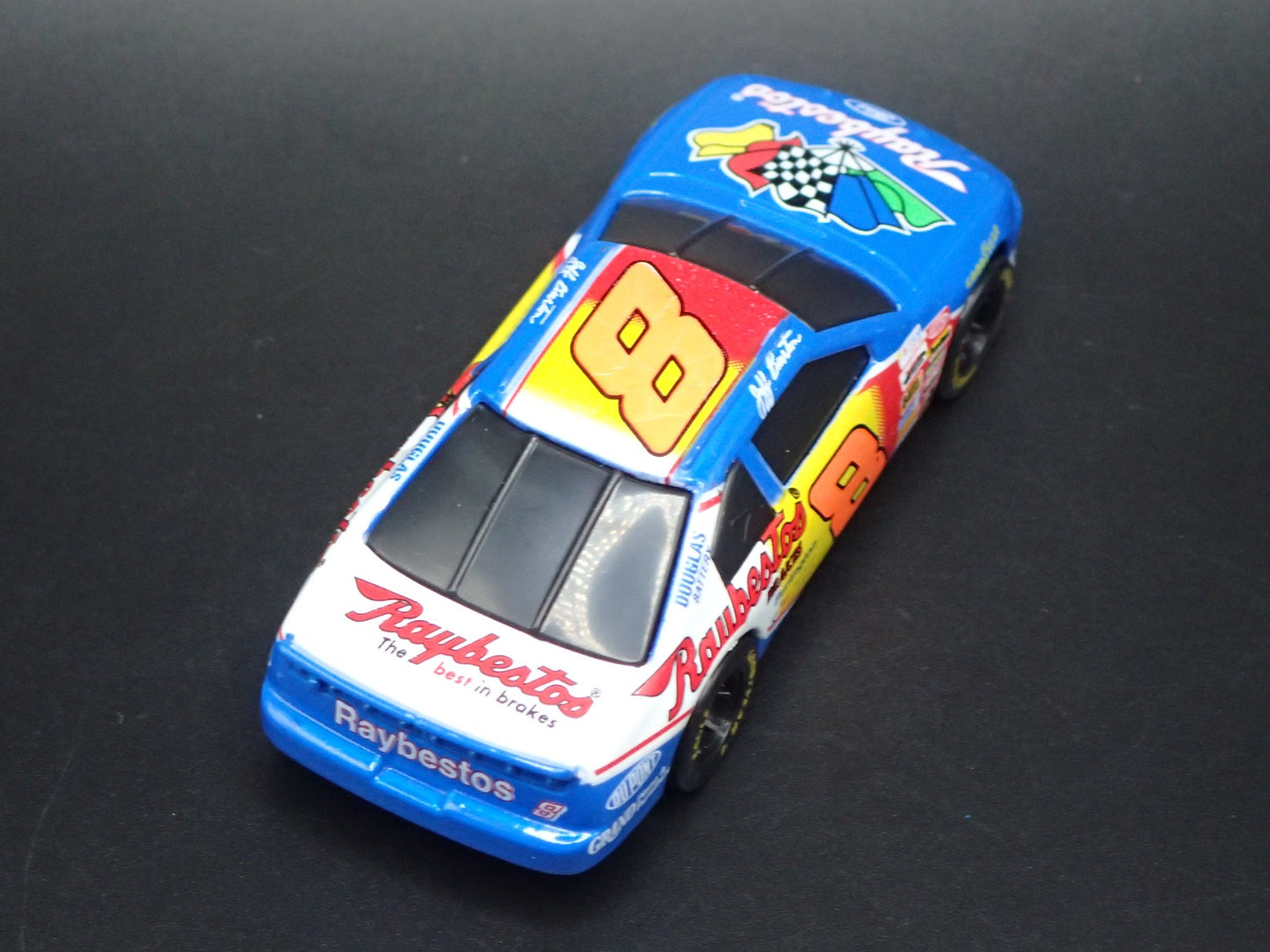 1995 95 FORD THUNDERBIRD 8 JEFF BURTON RAYBESTOS NASCAR 1:64 SCALE DIECAST CAR