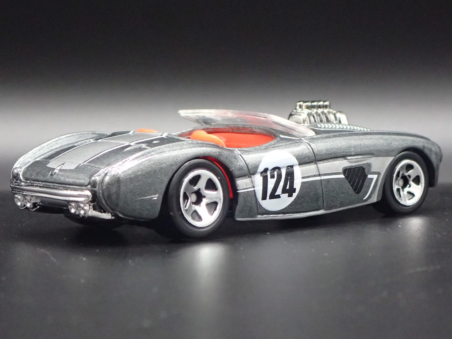 1953-1956 AUSTIN HEALEY ROADSTER CONVERTIBLE GRAY 1:64 SCALE DIECAST MODEL CAR