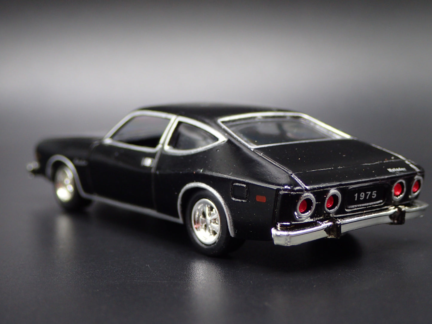 1975 75 AMC MATADOR BLACK 1:64 SCALE COLLECTIBLE DIORAMA DIECAST MODEL CAR