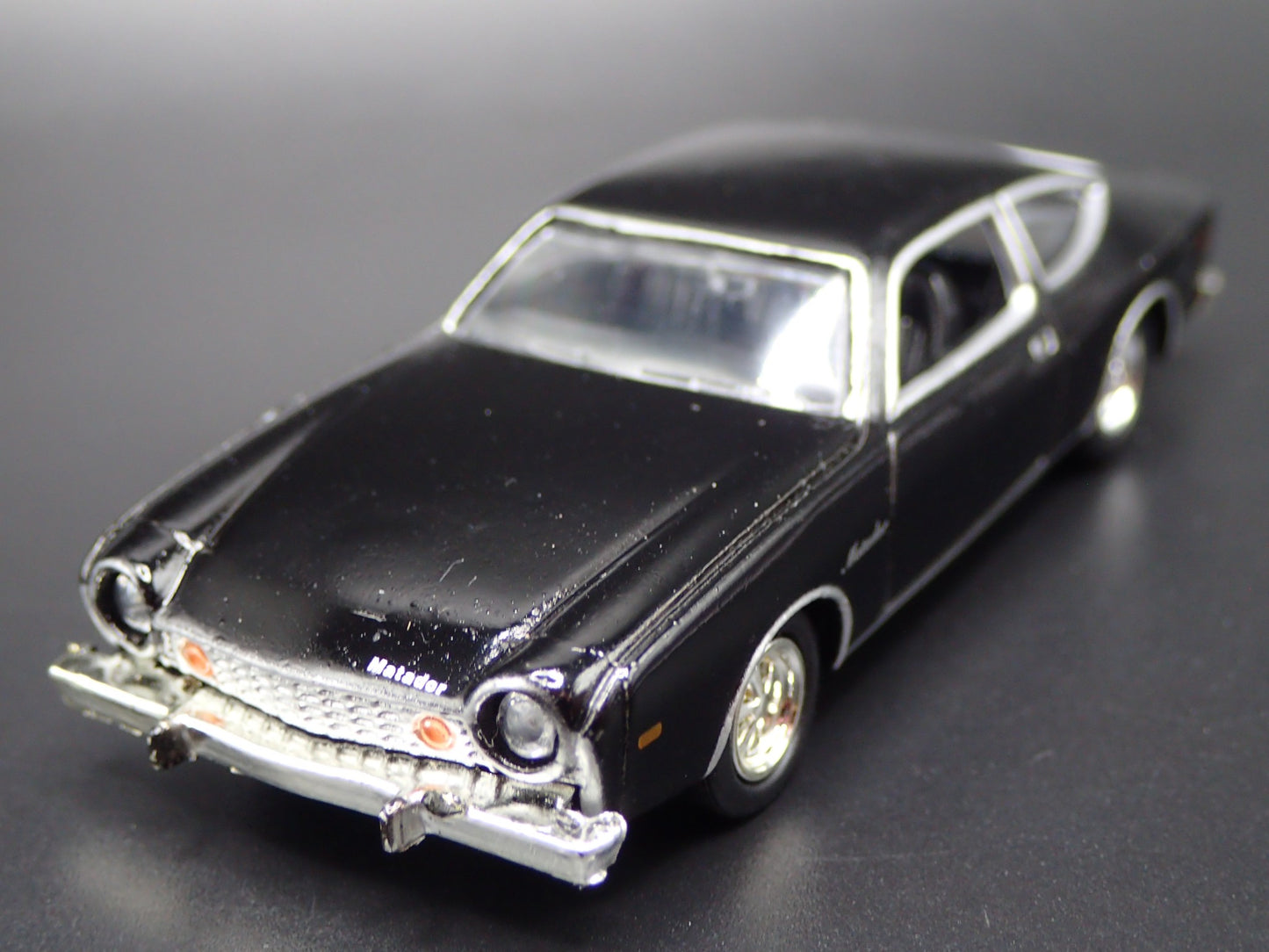 1975 75 AMC MATADOR BLACK 1:64 SCALE COLLECTIBLE DIORAMA DIECAST MODEL CAR