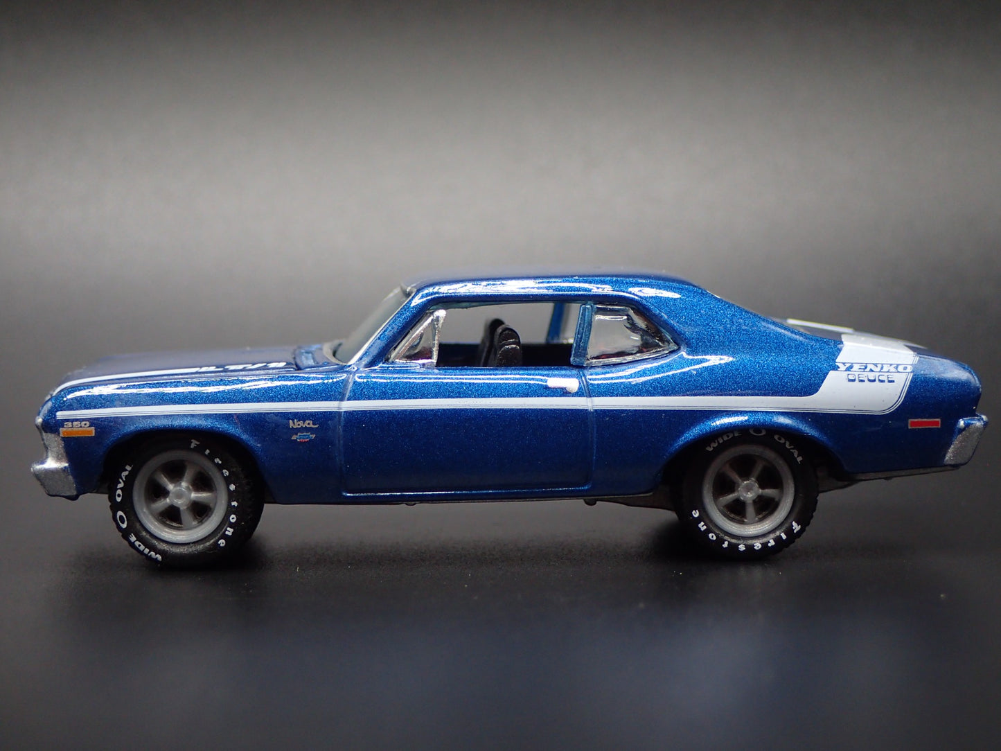 1970 70 CHEVY CHEVROLET NOVA YENKO DEUCE 1:64 SCALE DIORAMA DIECAST MODEL CAR