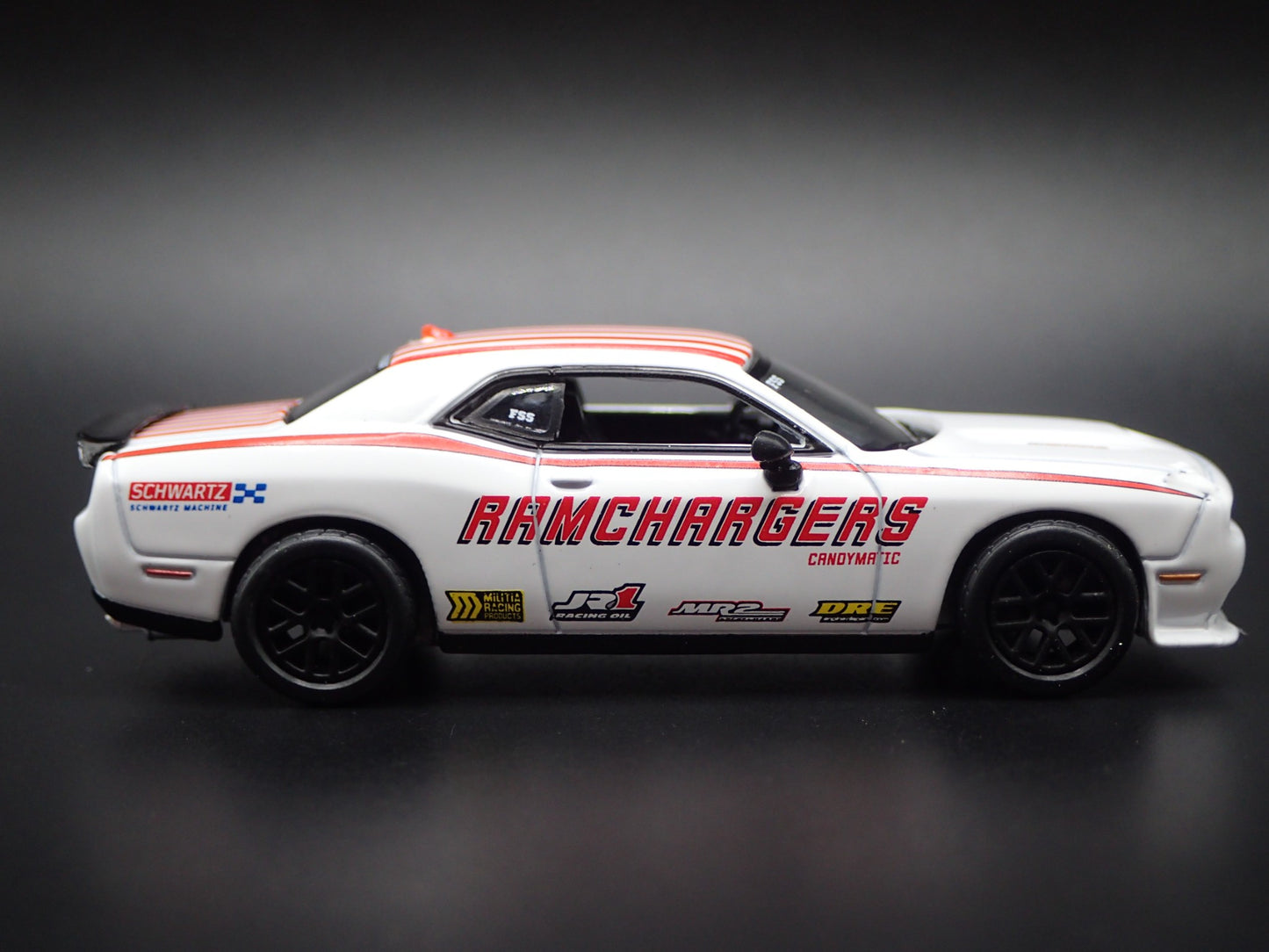 2008-2023 DODGE CHALLENGER SRT RAMCHARGERS NHRA 1:64 SCALE DIECAST MODEL CAR