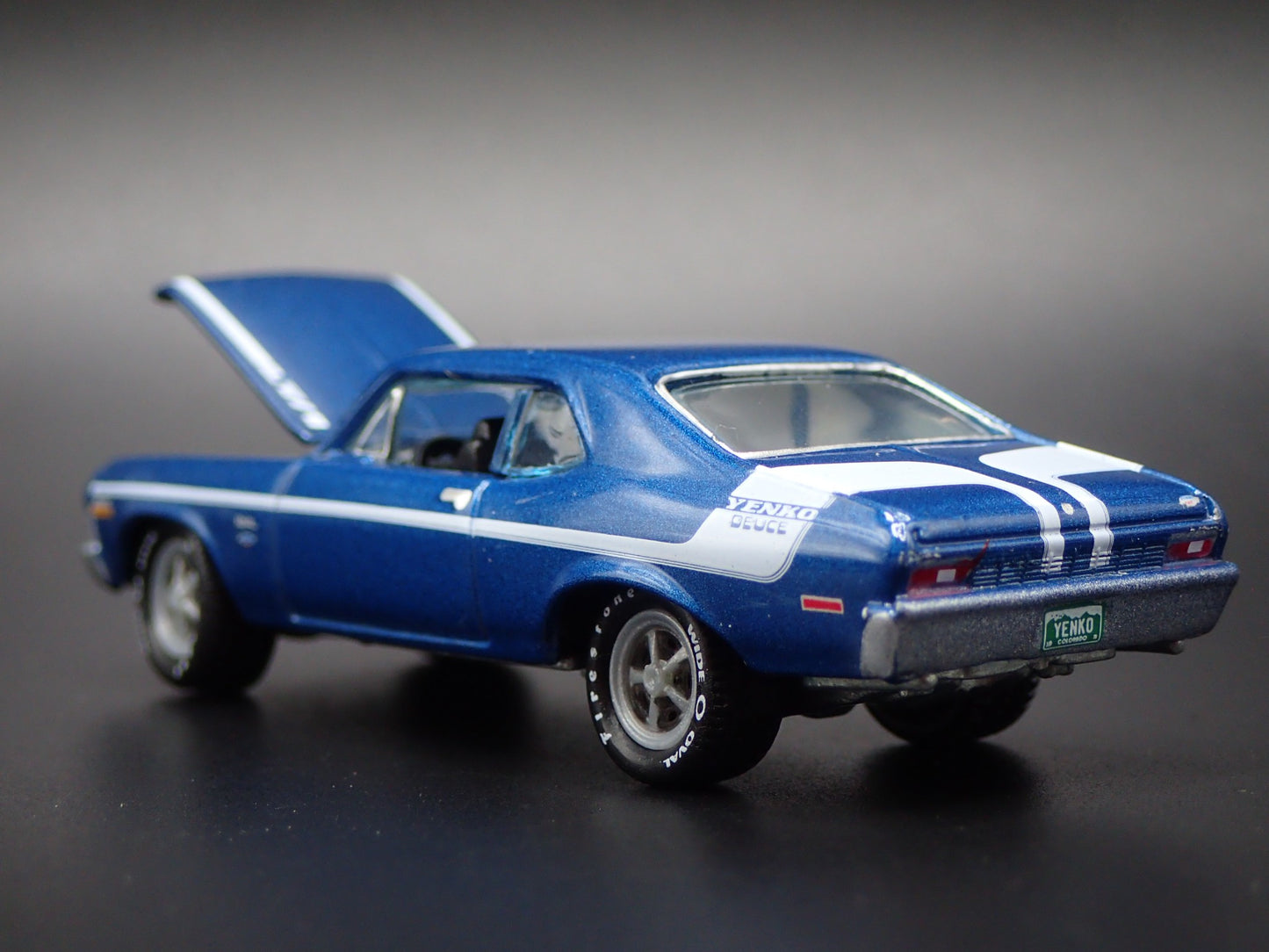 1970 70 CHEVY CHEVROLET NOVA YENKO DEUCE 1:64 SCALE DIORAMA DIECAST MODEL CAR