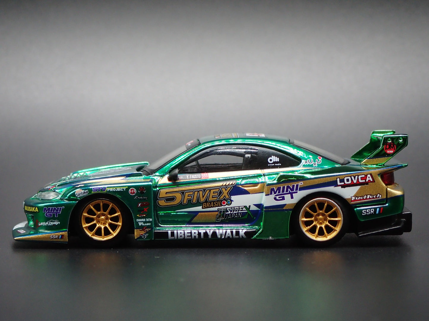 NISSAN S15 SILVIA LB SUPER SILHOUTTE LBWK FAUSTO 1:64 SCALE DIECAST MODEL CAR