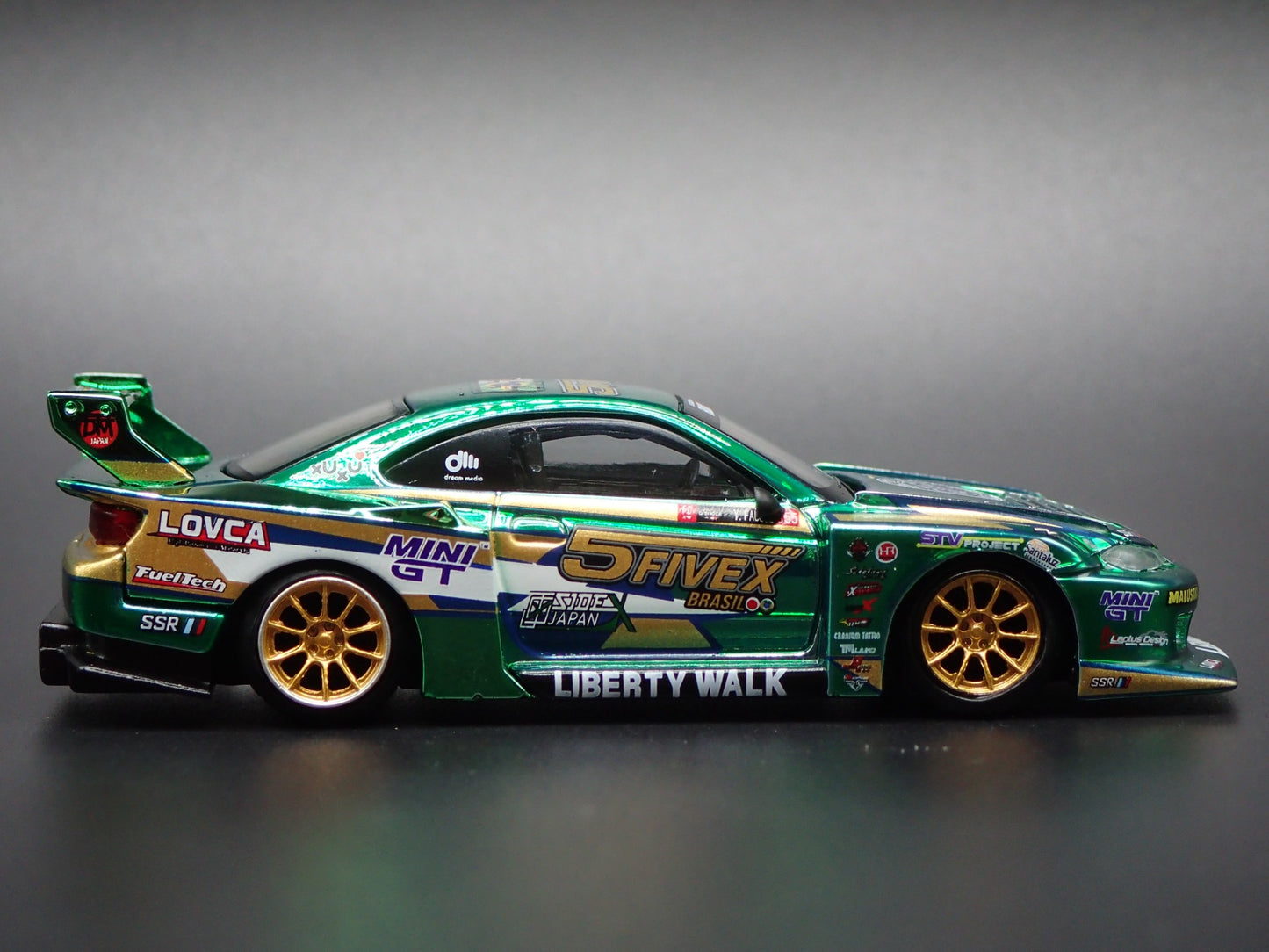 NISSAN S15 SILVIA LB SUPER SILHOUTTE LBWK FAUSTO 1:64 SCALE DIECAST MODEL CAR