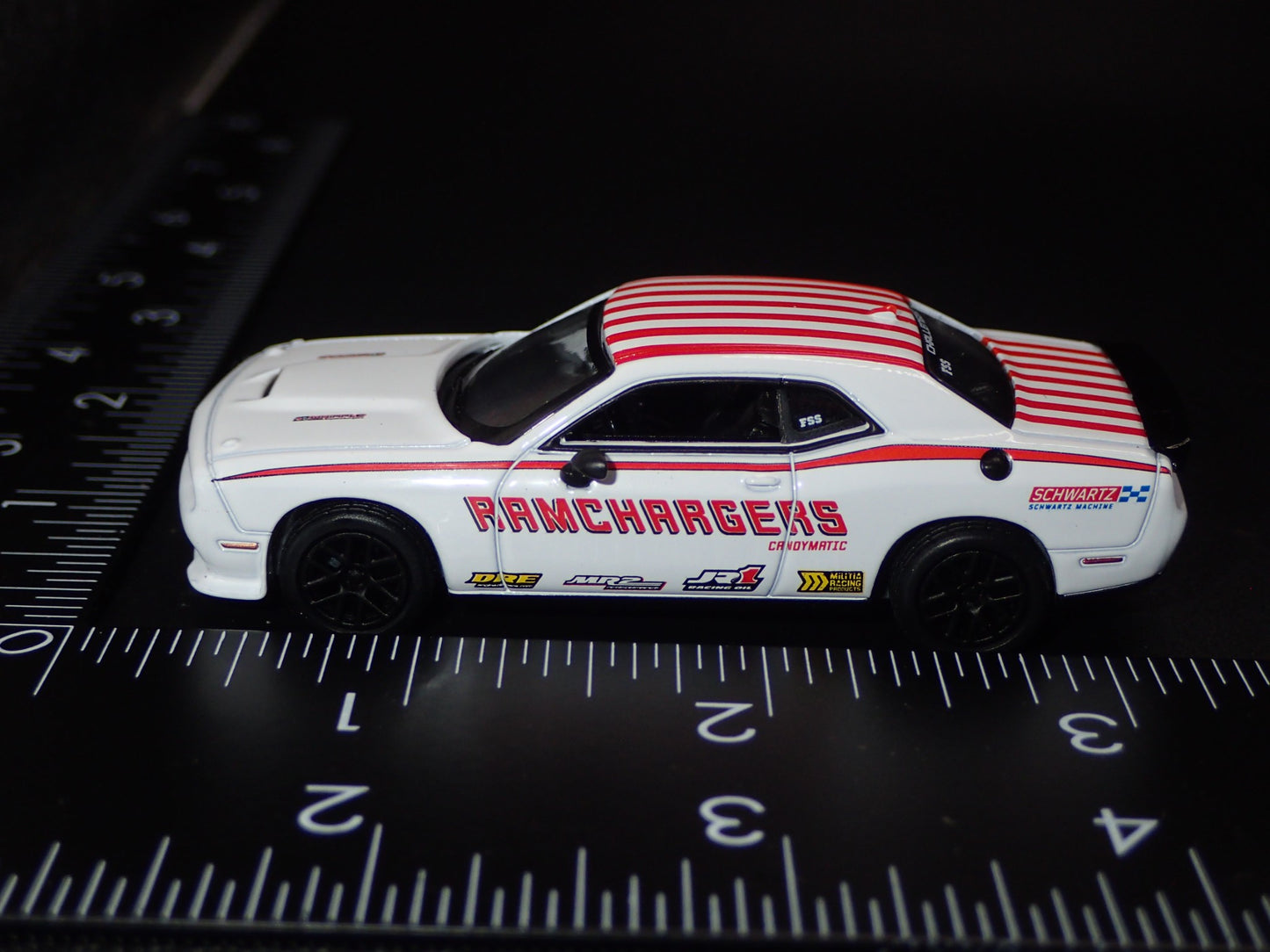 2008-2023 DODGE CHALLENGER SRT RAMCHARGERS NHRA 1:64 SCALE DIECAST MODEL CAR